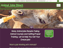 Tablet Screenshot of animal-job.co.uk